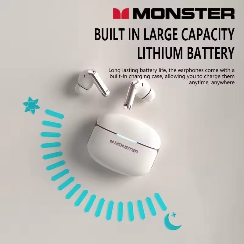 imgi_65_86e09fc8ddcff13ffc755a64bf8310a8 Monster Aura Fit D02 ANC True Wireless Earbuds NC and ENC True Wireless Earbuds Active Noise Cancellation TWS Earbuds - Image 1