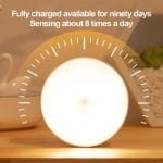LED Motion Sensor Light Rechargeable Small USB NightLlight Bedroom Night Light Kitchen Cabinet Light Children's Night Light - Image 5